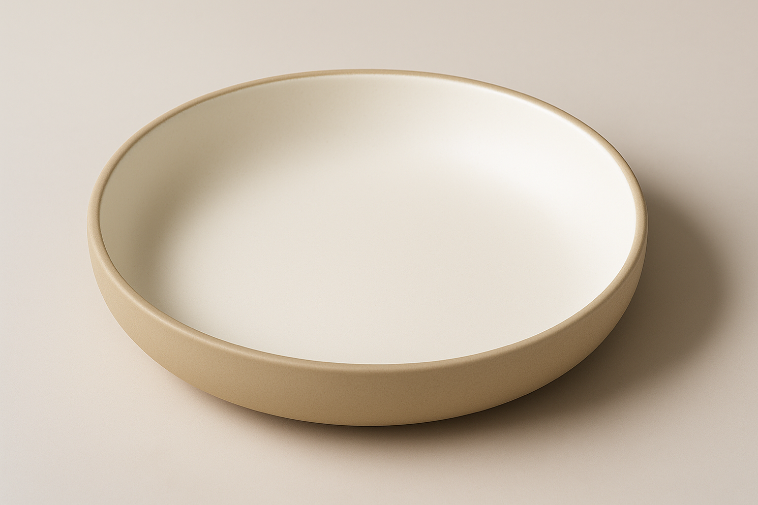 Stoneware Coupe Plate – 9” (White Matte Glaze)