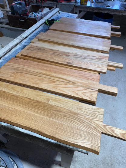Custom-Made Solid Oak Display & Service Board – Handmade