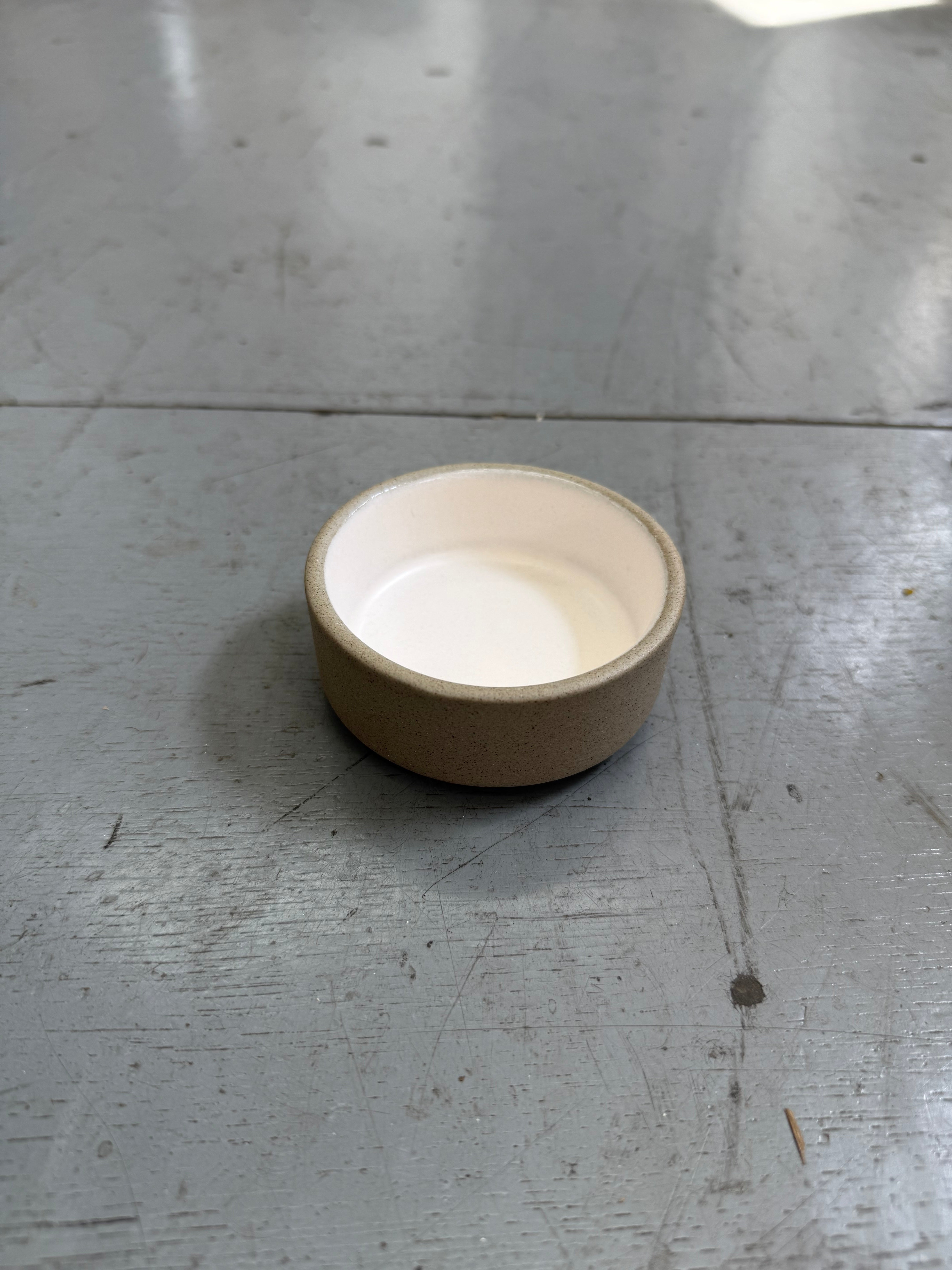 Stoneware Ramekin – 3 1/8" / 2.5 oz (White Matte Glaze, Raw Edge)