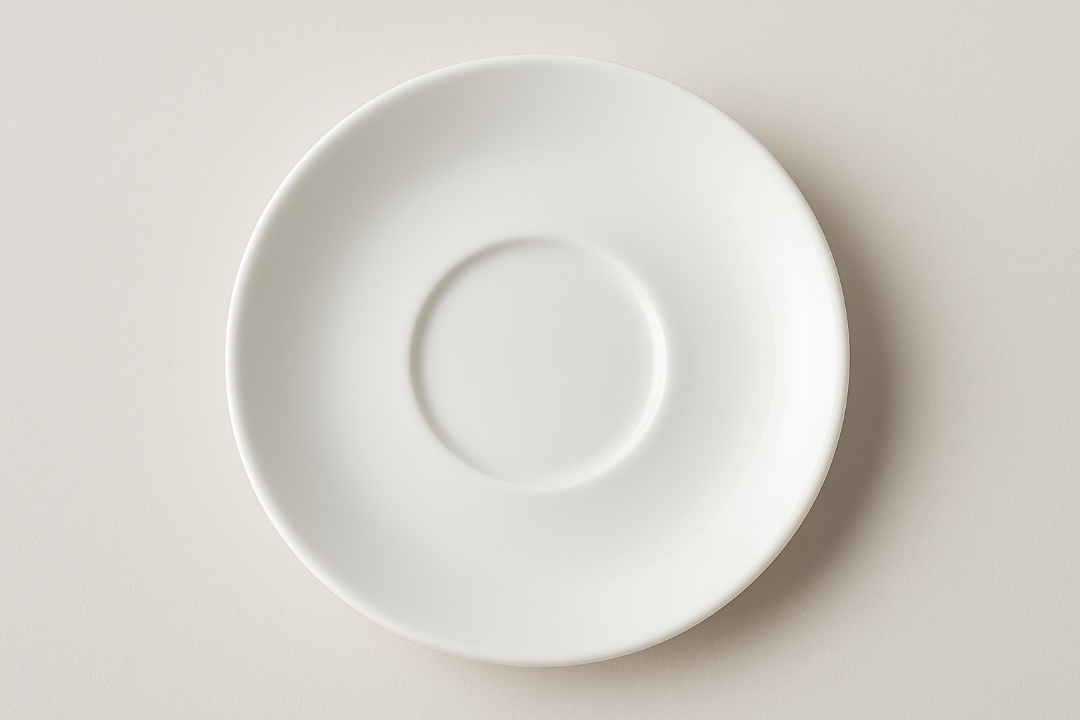 Bone China Coffee Saucer 6" - Avery White Premium Dinnerware
