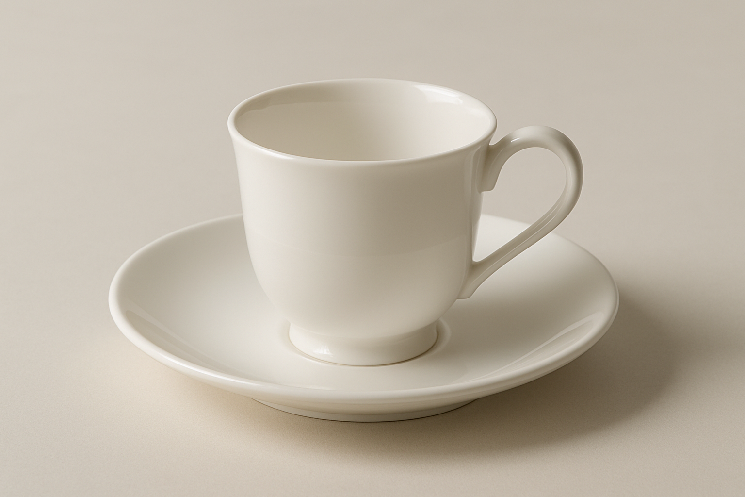 Bone China Espresso Cup 3.5oz - After Dinner Avery White