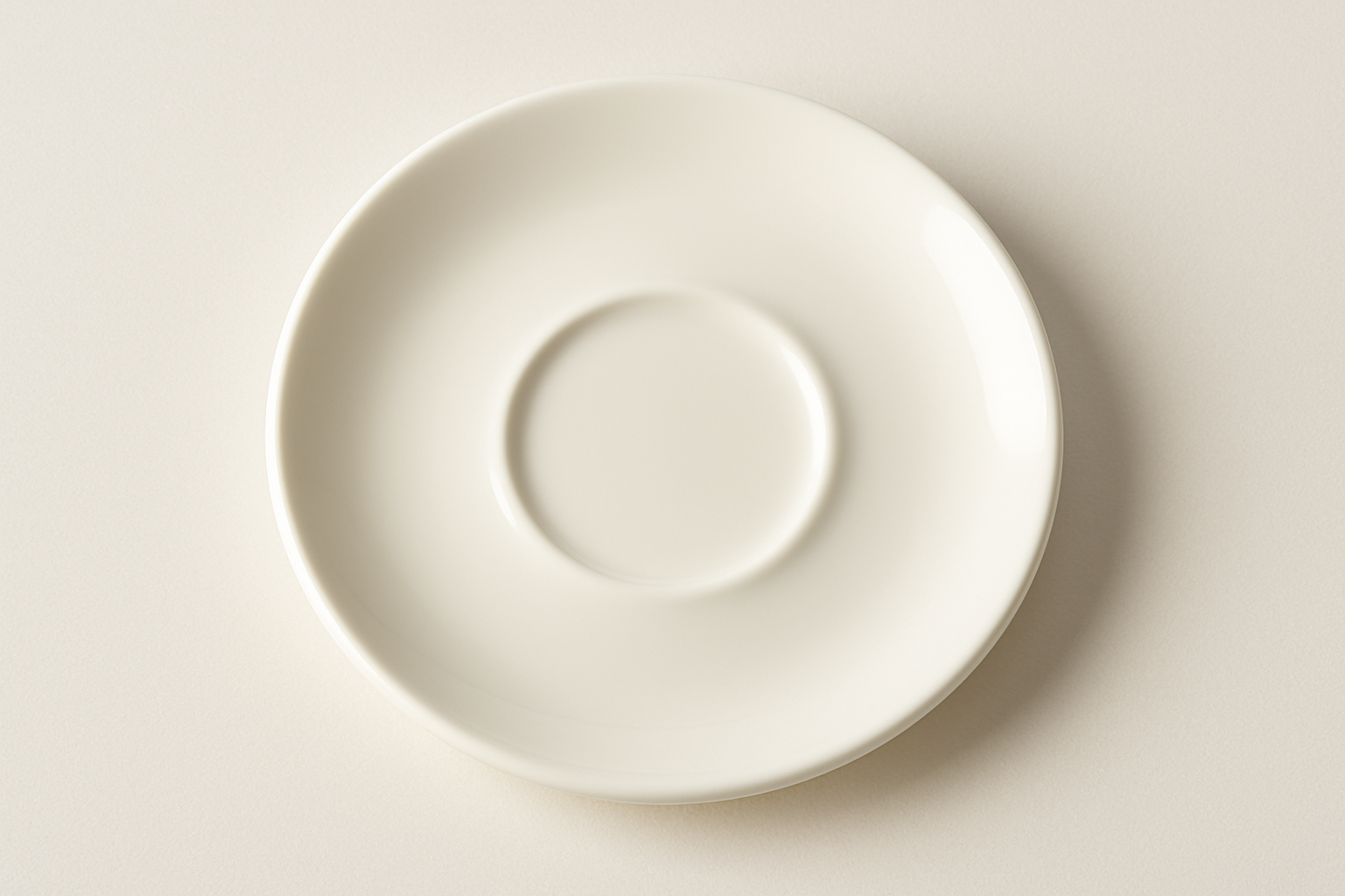 Bone China Espresso Saucer 5" - Avery White Premium Dinnerware