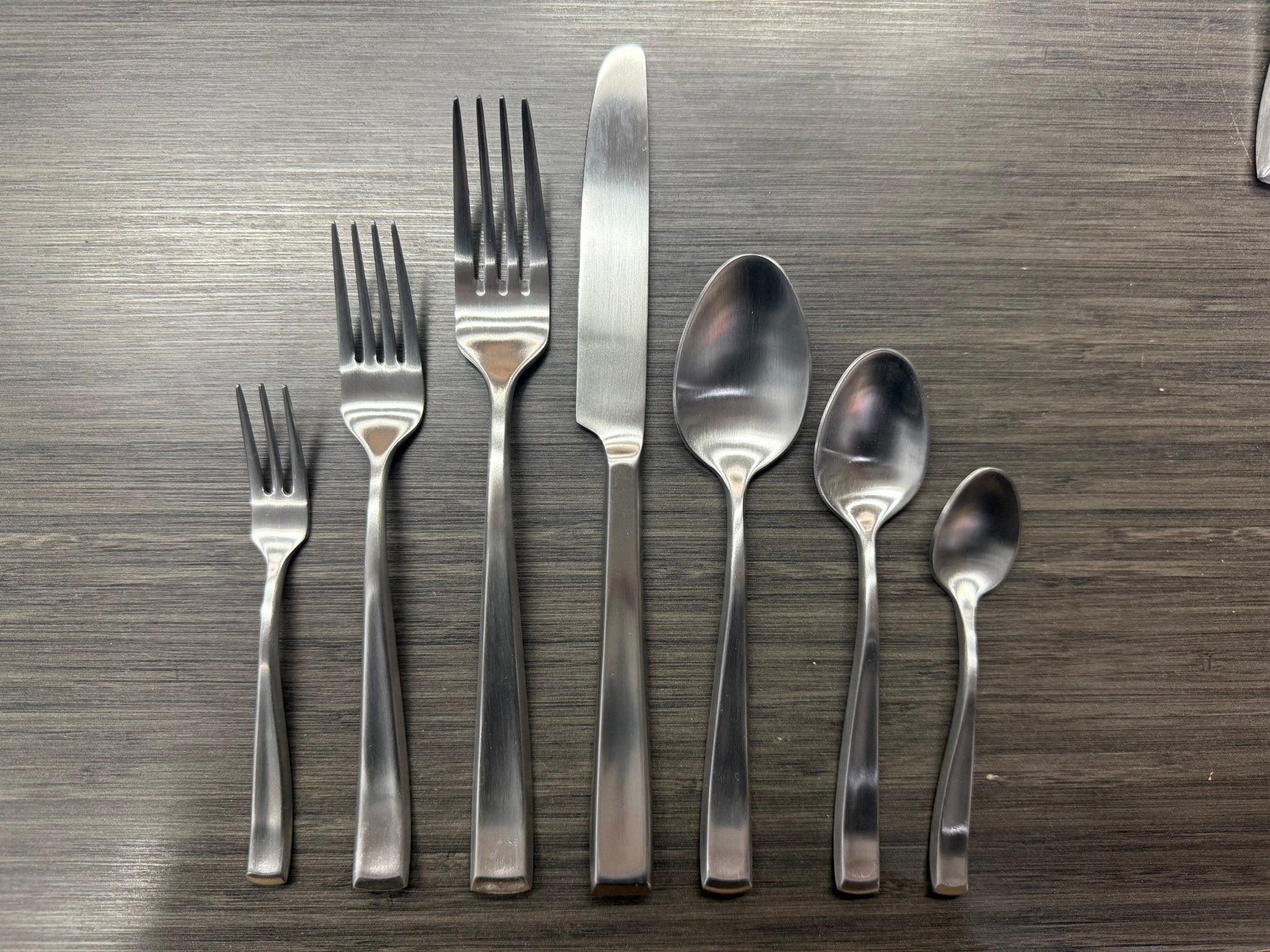 Oak Brush Finish Flatware - MH Made