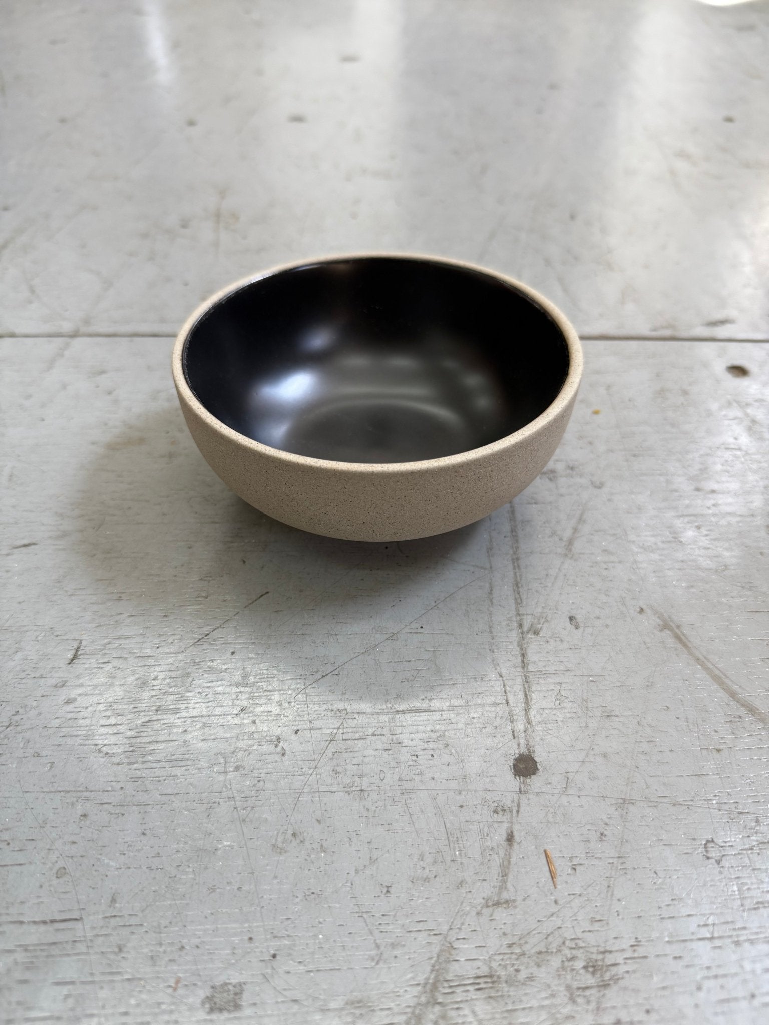 Stoneware Coupe Bowl – 4 3/4” (White Matte Glaze, Raw Edge) - MH Made