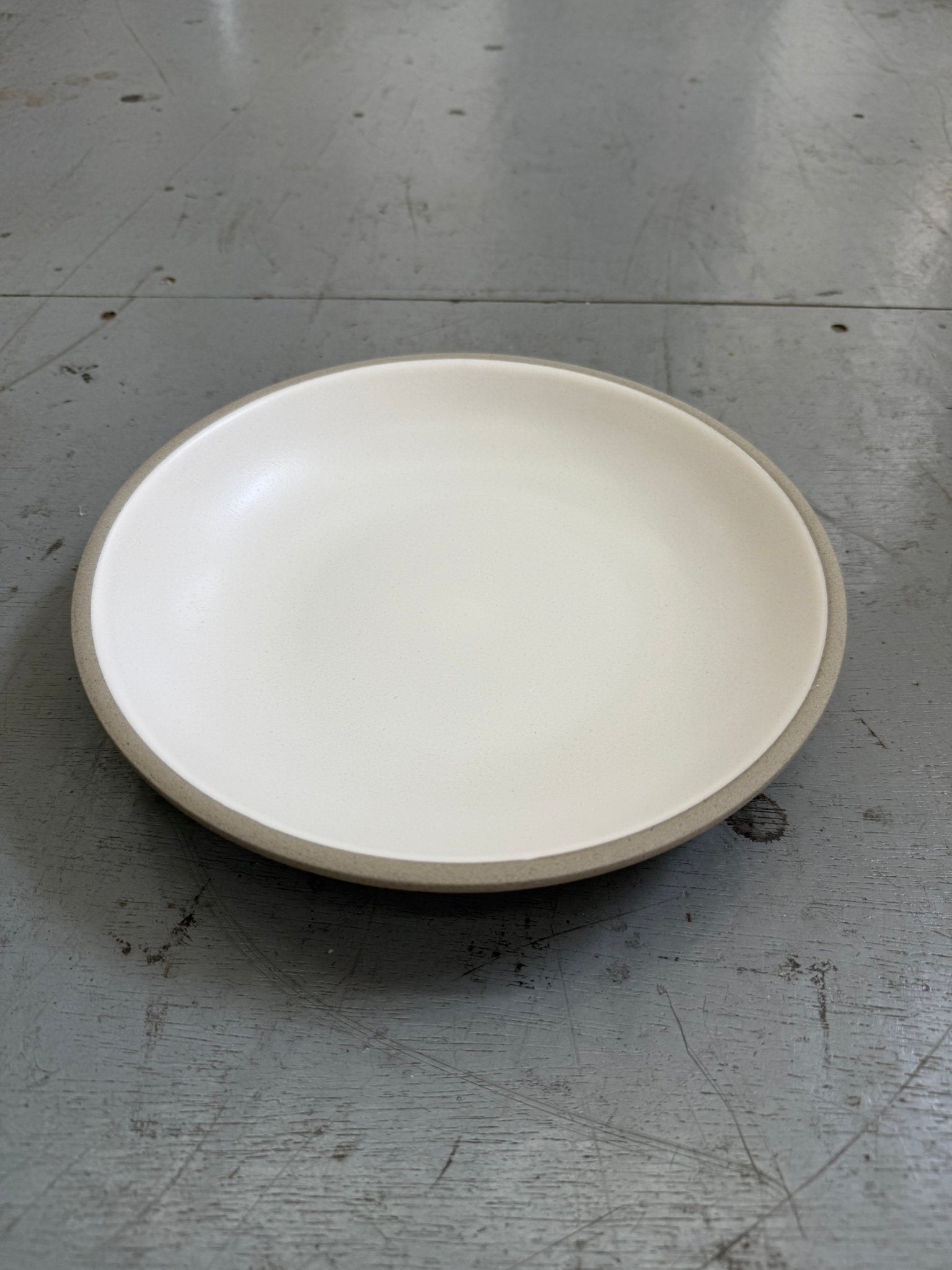 Stoneware Coupe Plate – 6 3/8” (White Matte Glaze) - MH Made